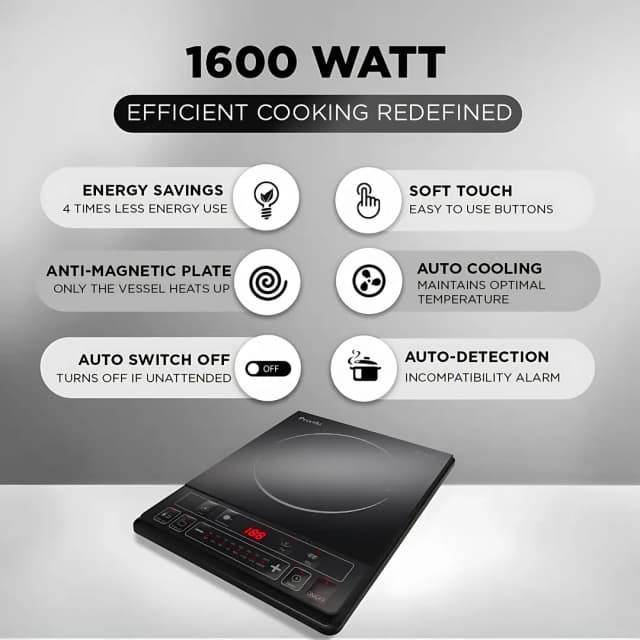 Preethi Trendy Plus Induction Stove Black ( IC 116 )