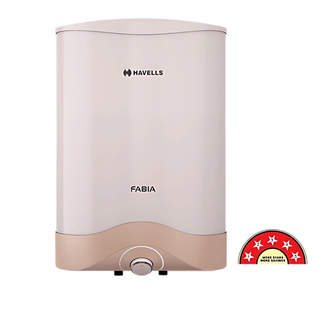 Havells Storage Electric Water Heater ABS Body Fabia Ivory 6 Ltr 3000W