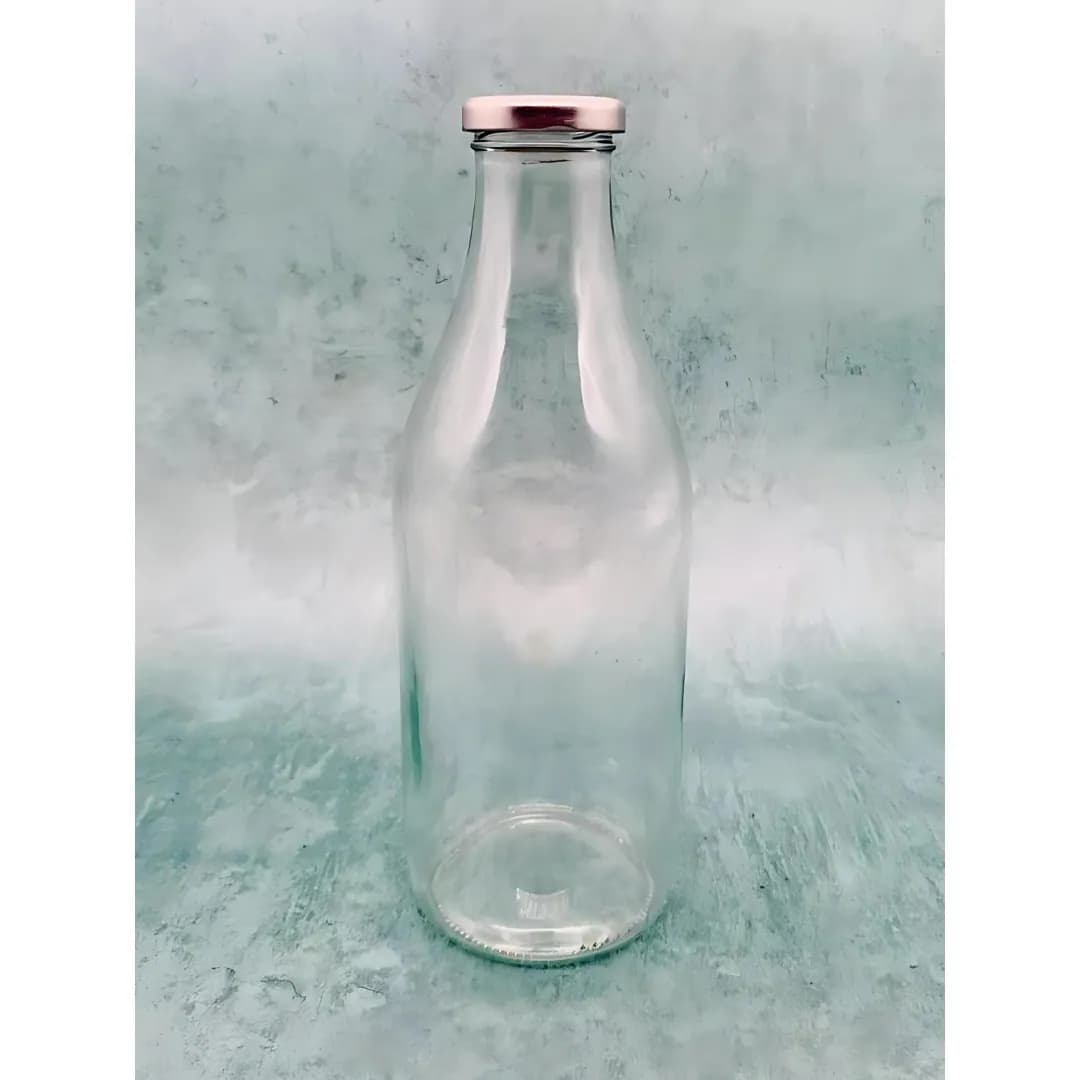 Glass Bottle With Airtight Golden Lid 1000ml