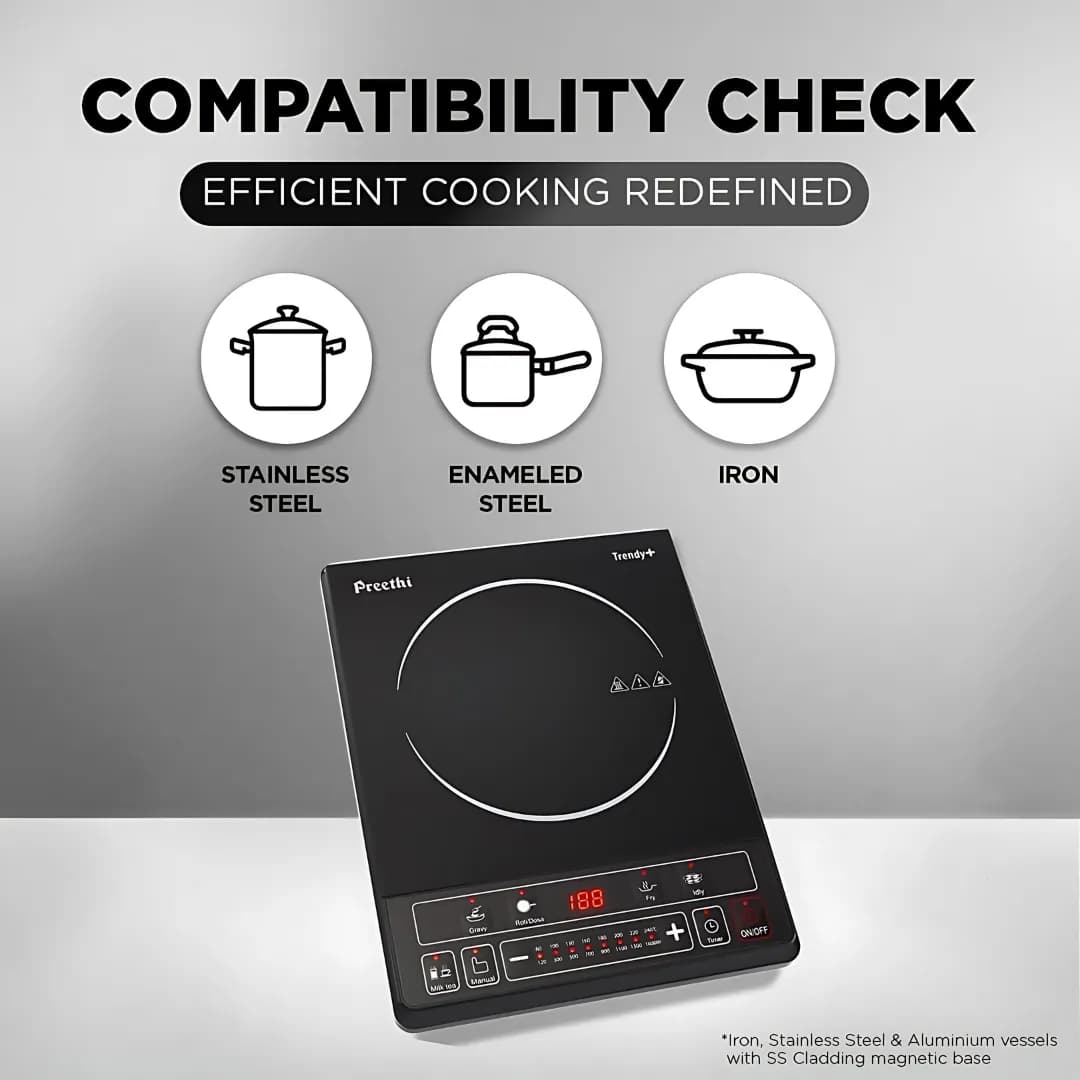 Preethi Trendy Plus Induction Stove Black ( IC 116 )