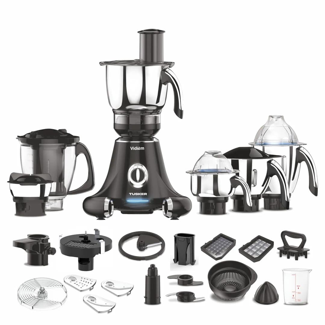 Vidiem Tusker 750 W Mixer Black 5 Jars (MG-608A)