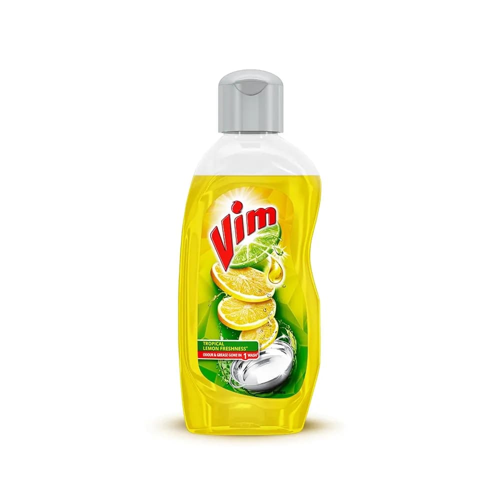 Vim Tropical Lemon Dishwash Liquid 250 Ml