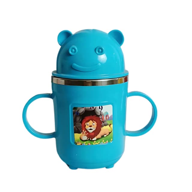 Super Mom Cartoon Cup  300 ML Blue