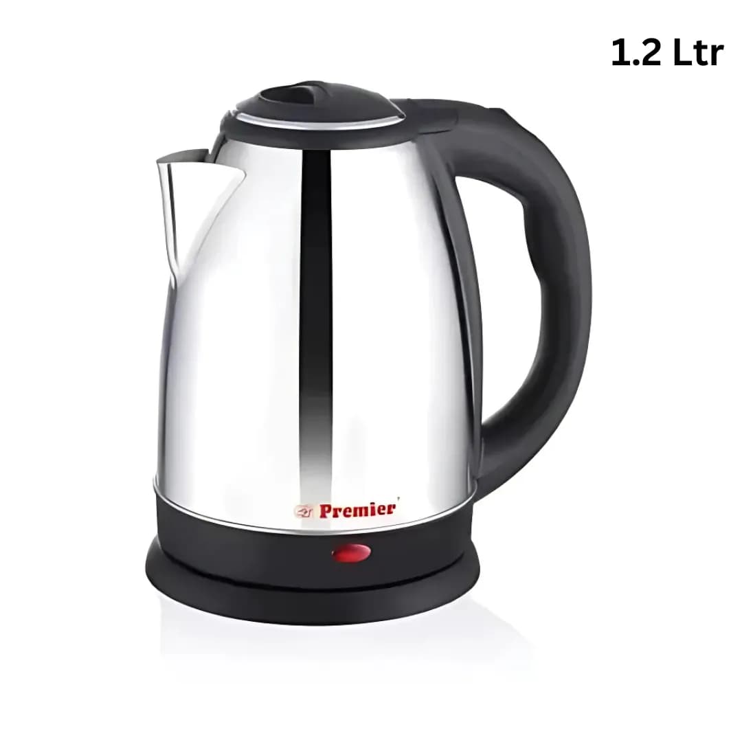 Premier Stainless Steel Electric Kettle 1.2 Ltr ( Silver )