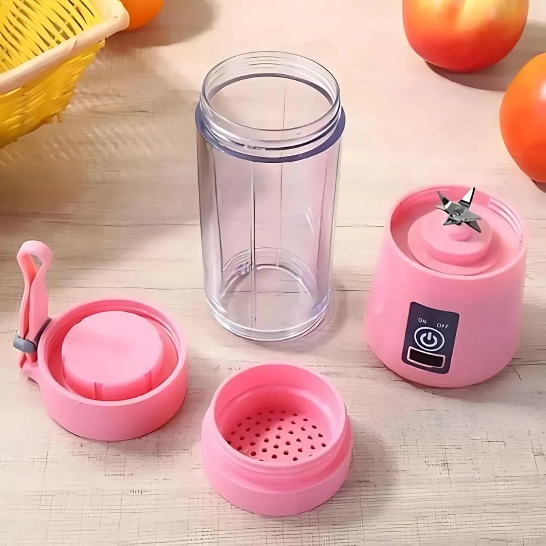 Portable USB Electric Fruit Juicer Pink