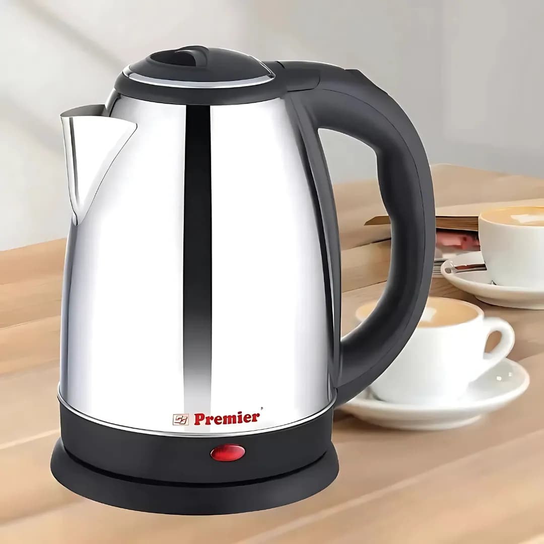 Premier Sizzle Electric Kettle 1.5 Ltr ( Silver)