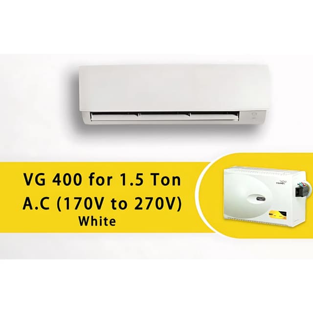 V-Guard VG 400 Air Conditioner Stabilizer White