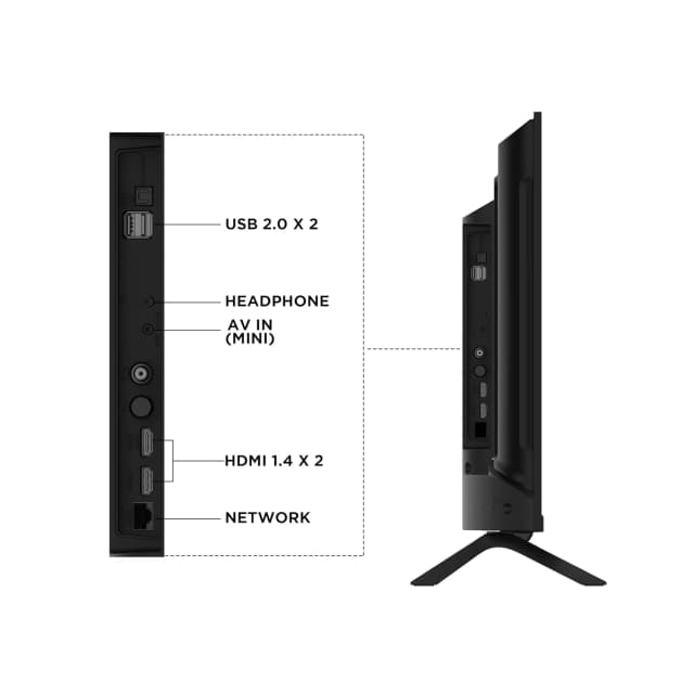 Acer AR32GT2841HDFL G Series HD Ready Smart LED Google TV 32 Inches Black