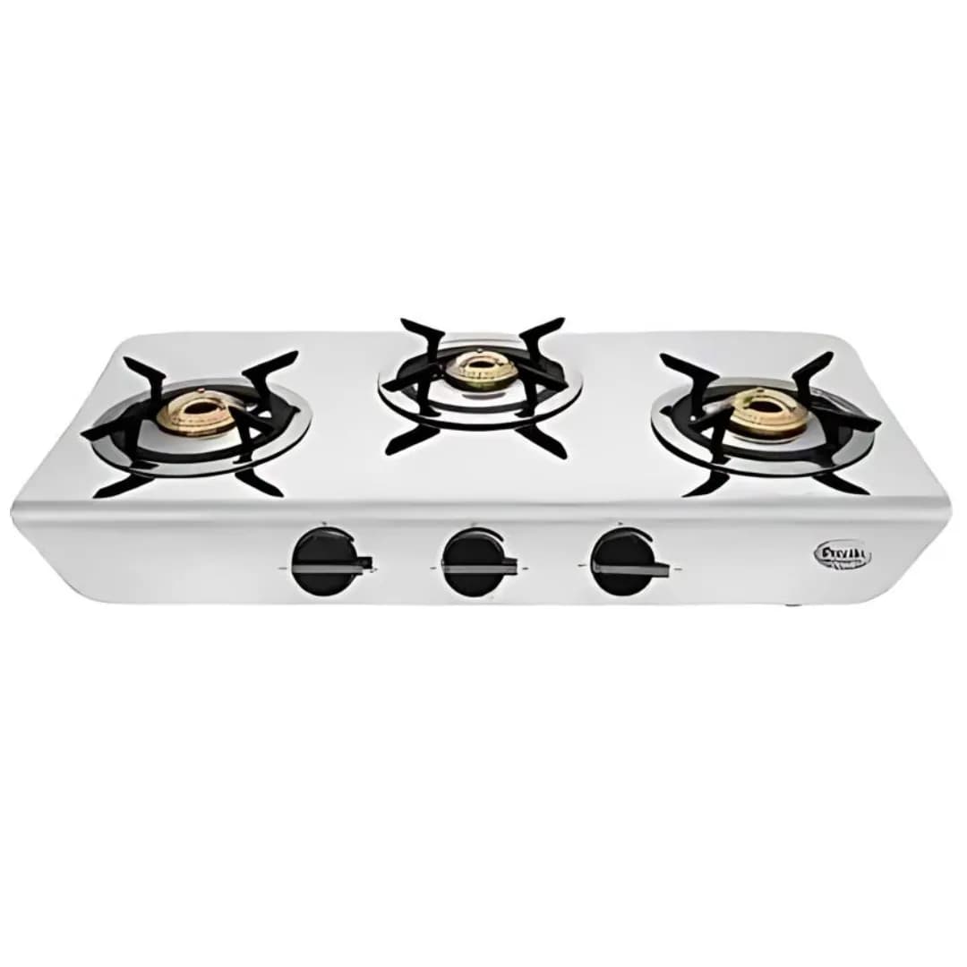 Preethi Stylo Steel 3B  Gas Stove