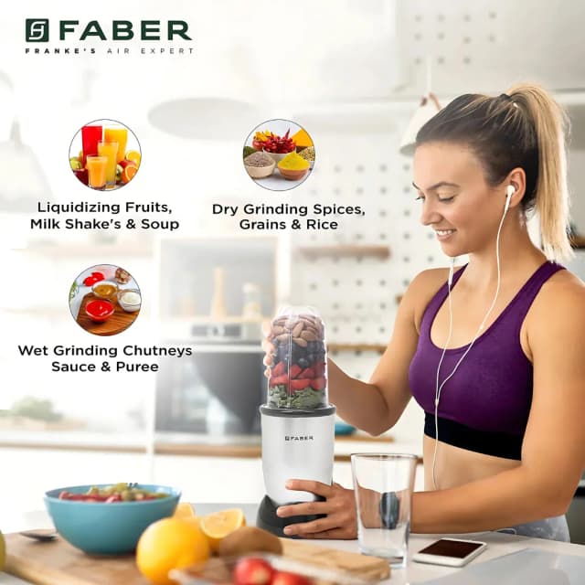 Faber Sportz Blender 2 In 1 Nero White