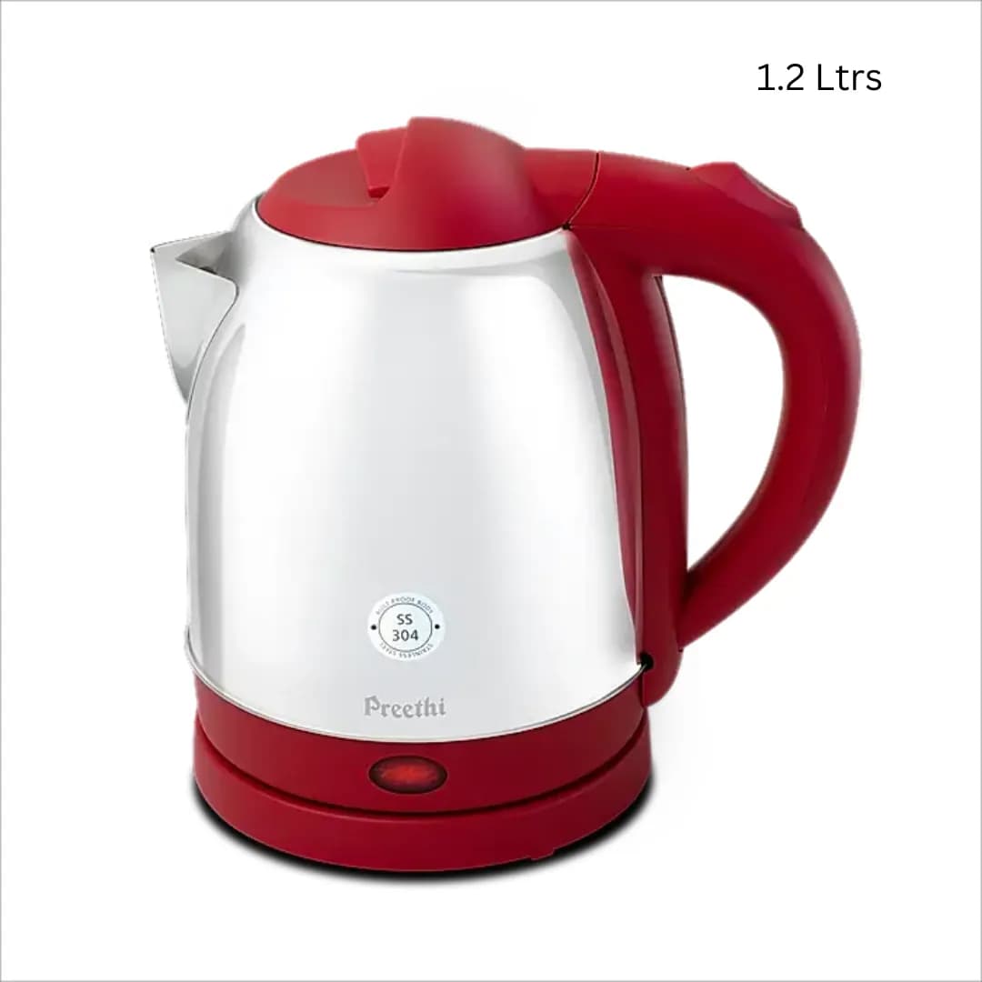 Preethi ARMOUR PLUS Electric Kettle 1.2 Ltr 1500 W (Red )