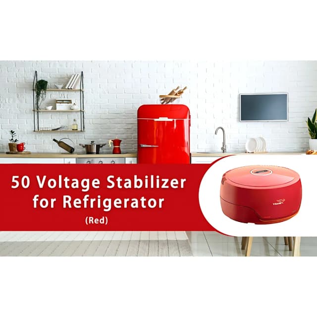 V-Guard VG 50 Refrigerator Stabilizer Red