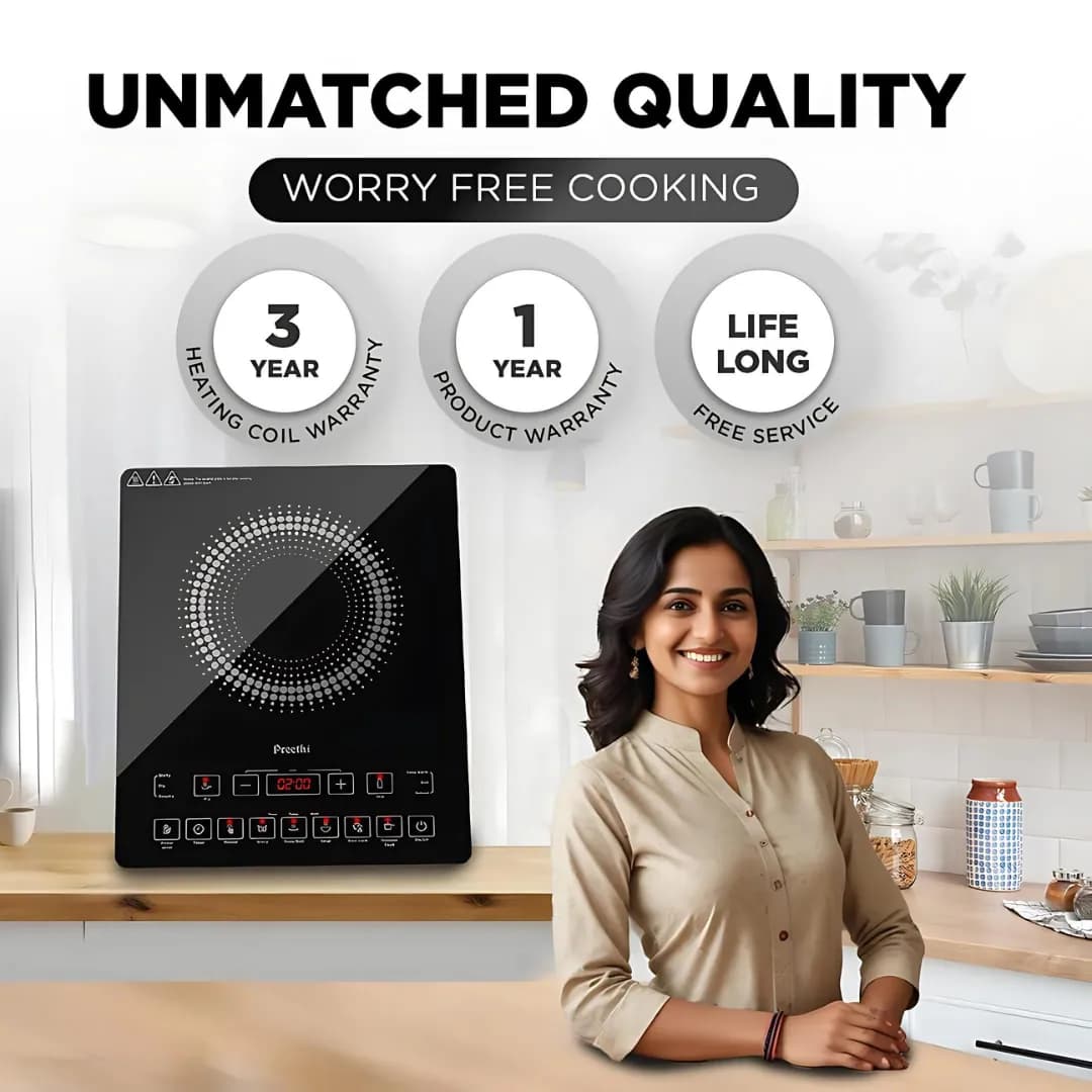 Preethi Indicook Induction Stove Black ( IC125 )