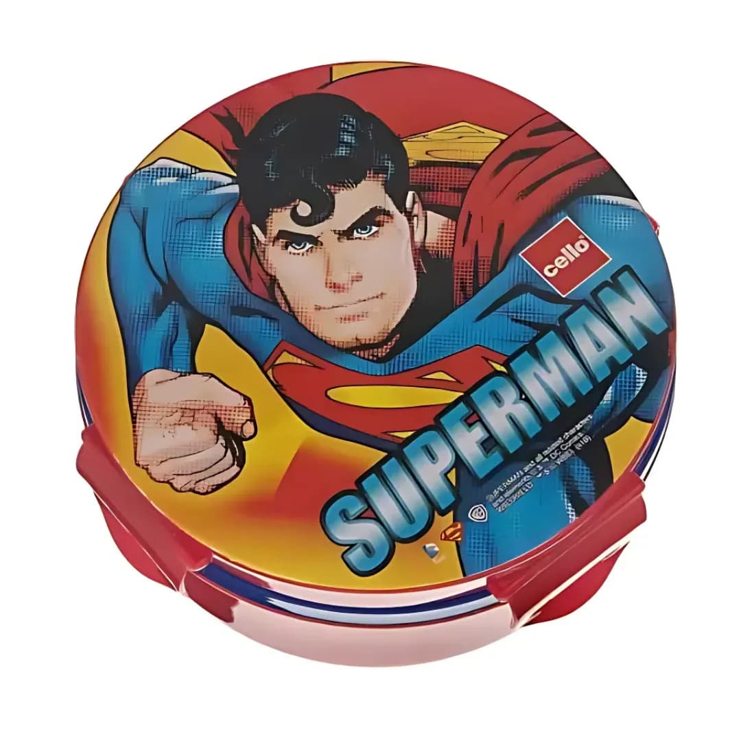 Cello Tiffy Steel SuperMan Lunch Box