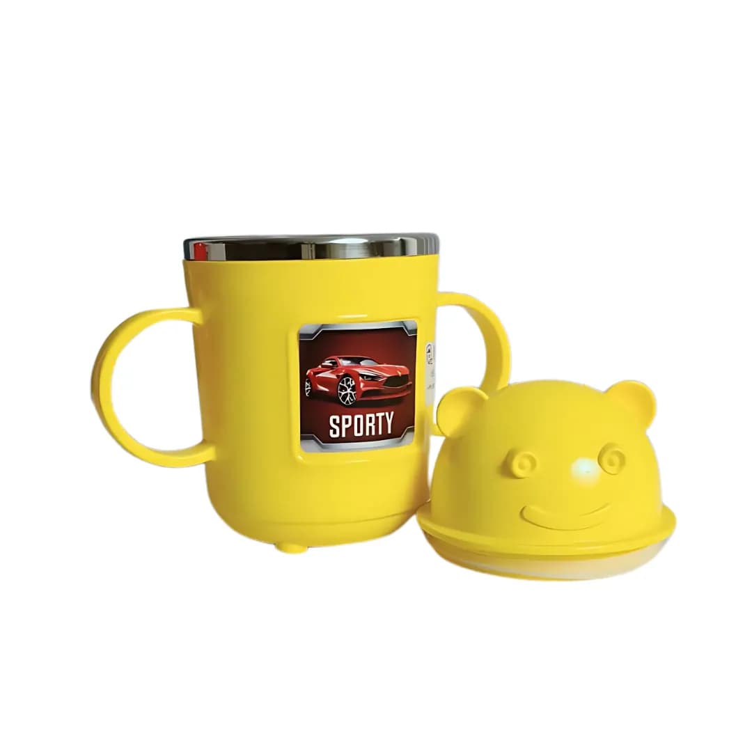 Super Mom Cartoon Cup  300 ML Yellow