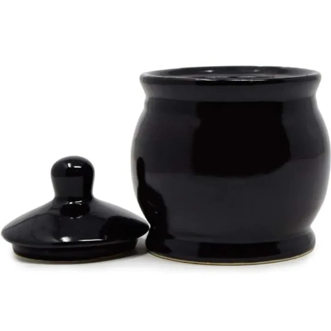 Ceramic Black Kitchen Container Jar