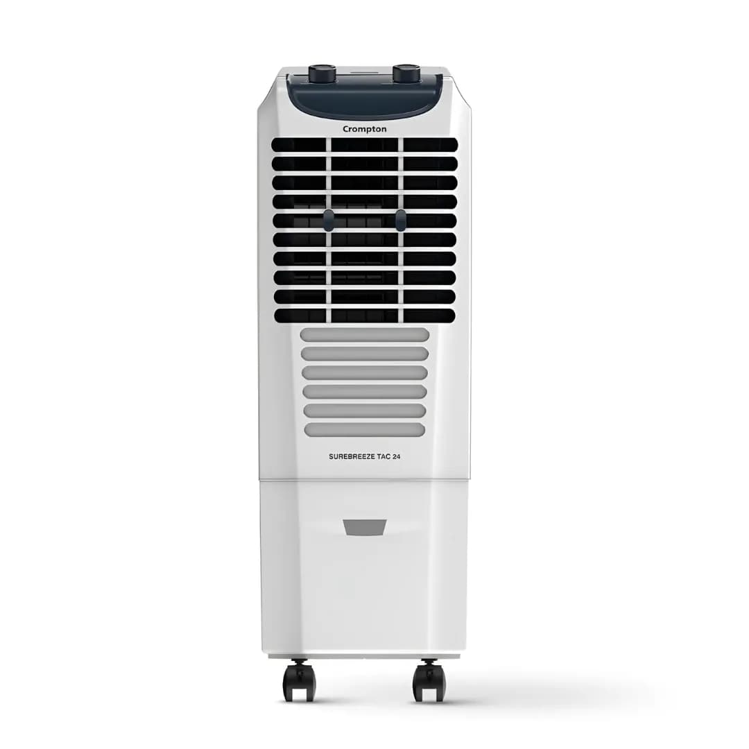 Crompton Surebreeze Tower 24 Ltr Honey Comb Grey & White Air Cooler