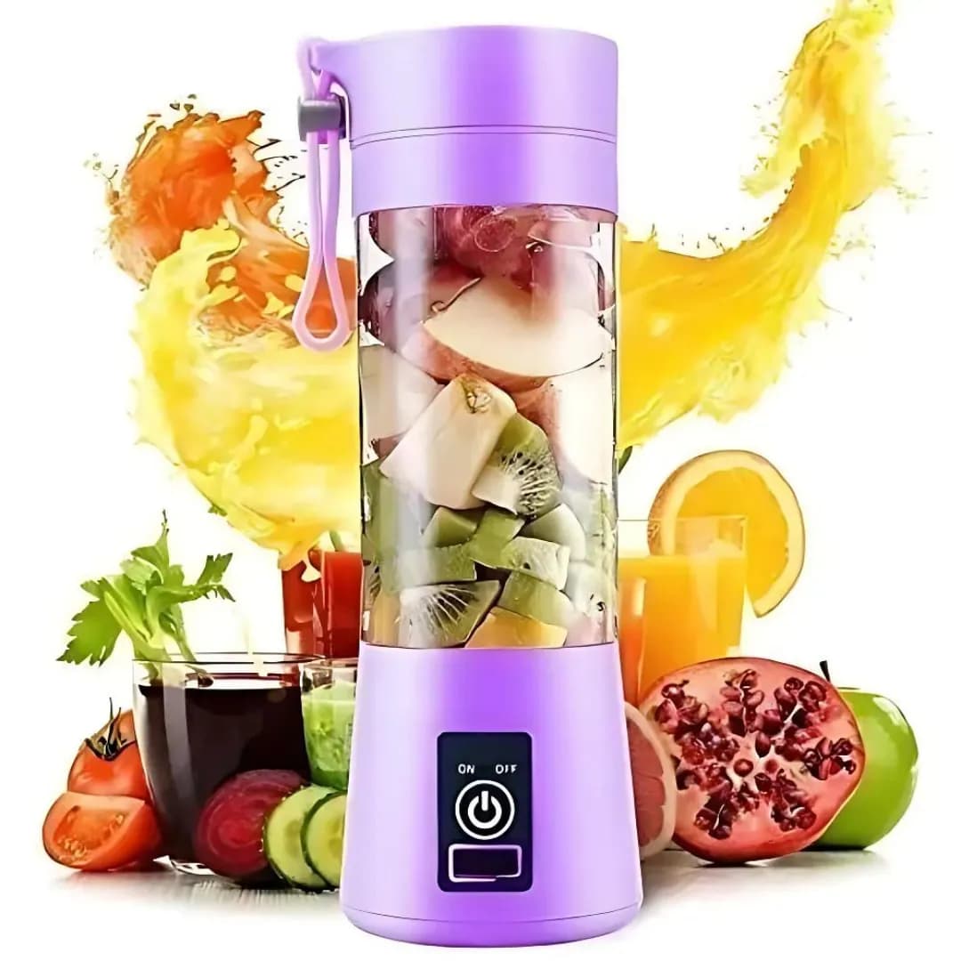 Portable USB Electric Fruit Juicer Purple