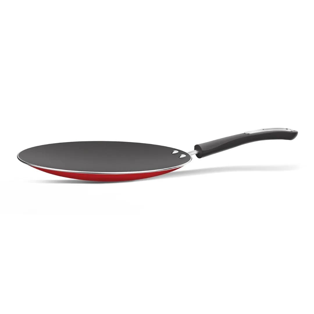 ‎Preethi Dura Collectiona Non Stick Concave Tawa 28 Cm Chilly Red