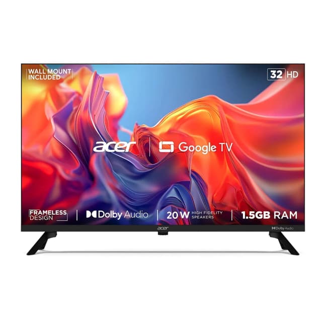 Acer AR32GT2841HDFL G Series HD Ready Smart LED Google TV 32 Inches Black