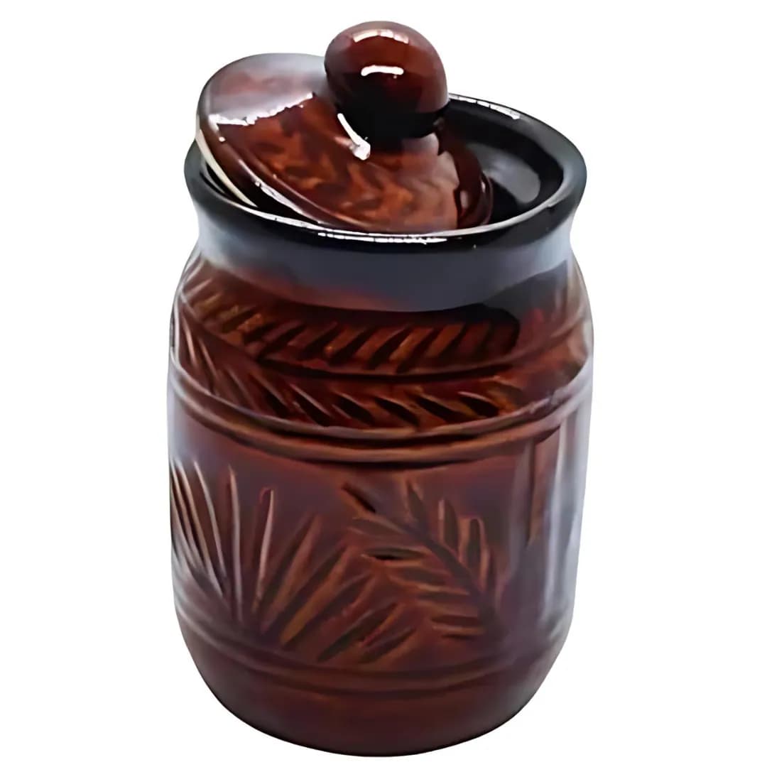 Ceramic Pickle Designing Brown Jar