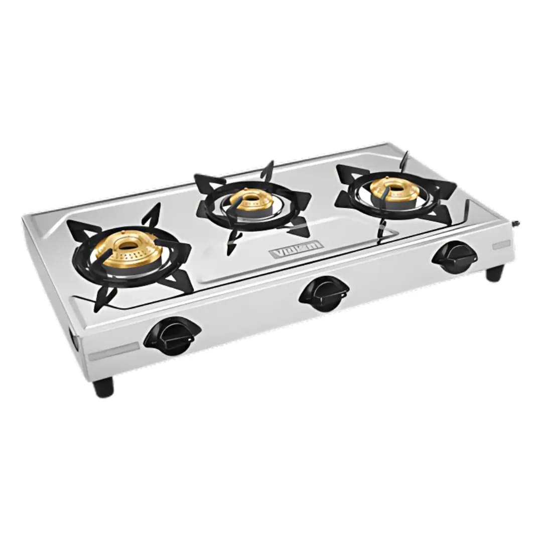 Vidiem Victor Jumbo Stainless Steel 3B Silver - Gas Stove