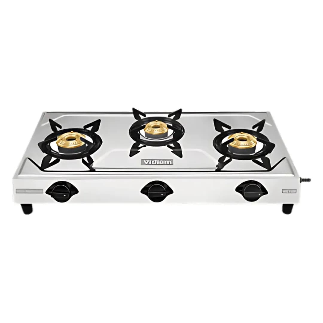 Vidiem Victor Jumbo Stainless Steel 3B Silver - Gas Stove