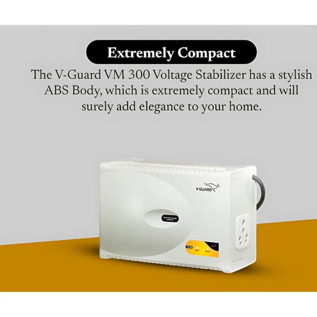 V-Guard VM 300 Front Load Washing Machine Stabilizer White