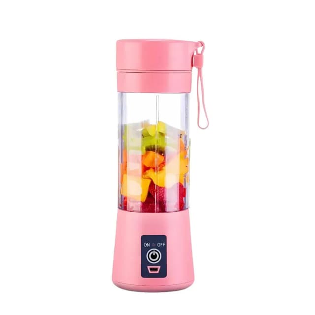 Portable USB Electric Fruit Juicer Pink