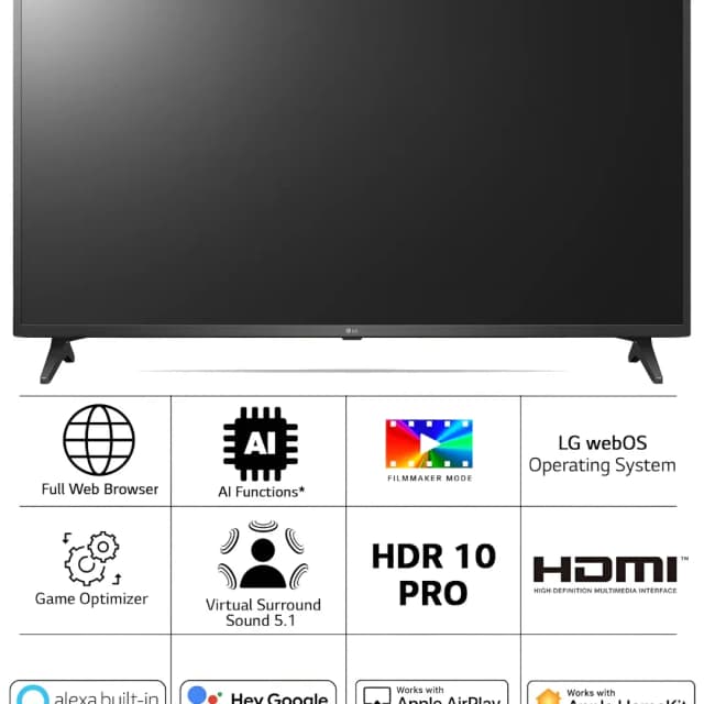 LG 43UQ7500PSF 4K Ultra HD Smart LED 43 Inches TV Ceramic Black