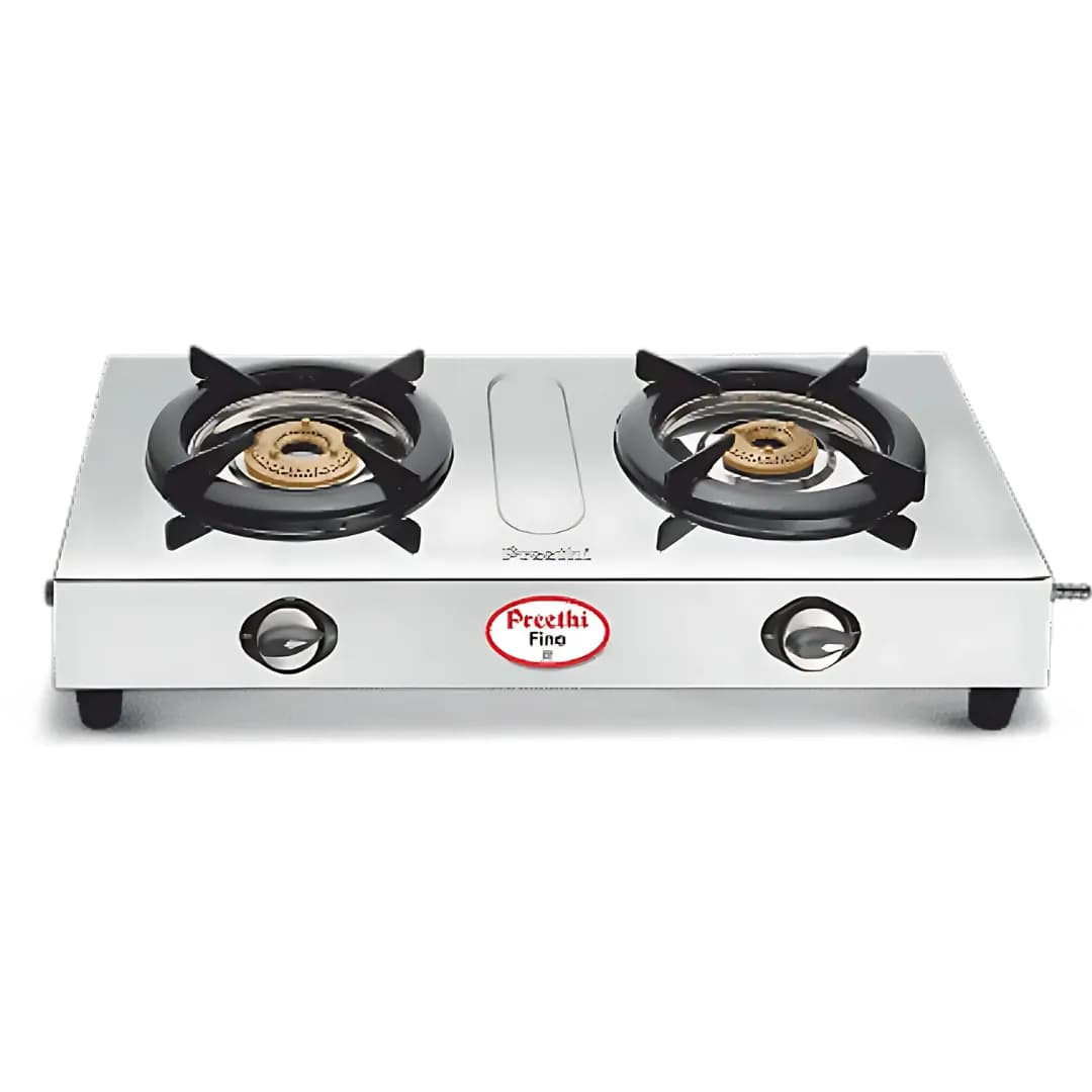 Preethi Fino Stainless Steel 2B Silver - Gas Stove