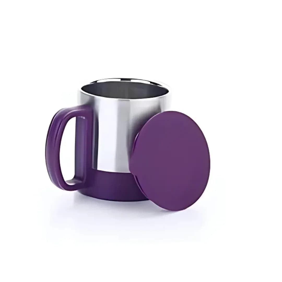 Apex Pro Double Wall Steel Cup 200 ML Purple