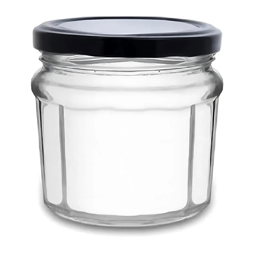 Kitchen Masala Storage Container With Black Airtight Cap 300ml