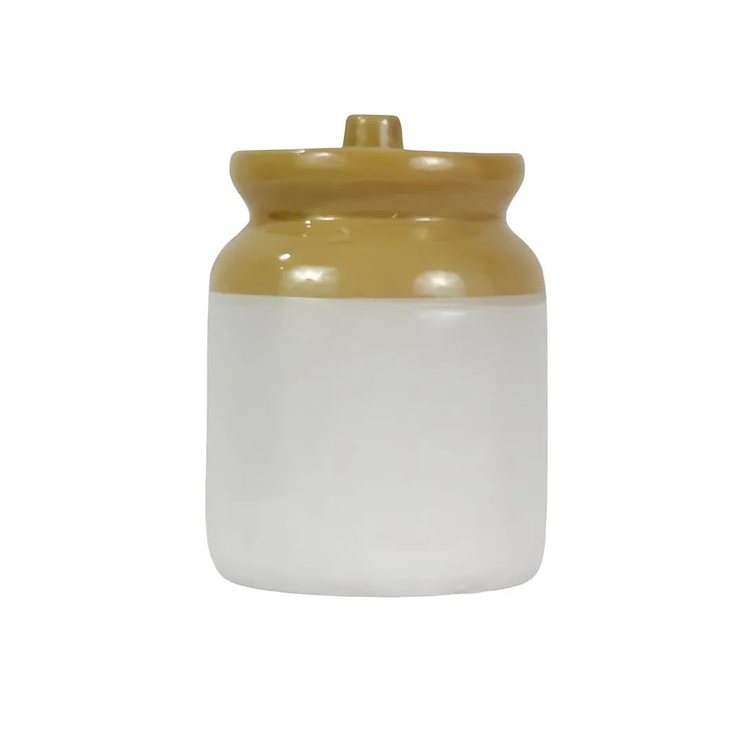 Ceramic Pickle Storage Coffee With White Large Jar