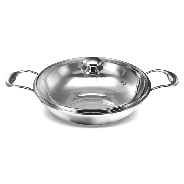 Preethi Metallica Triply Stainless Steel Kadai  20 CM Silver