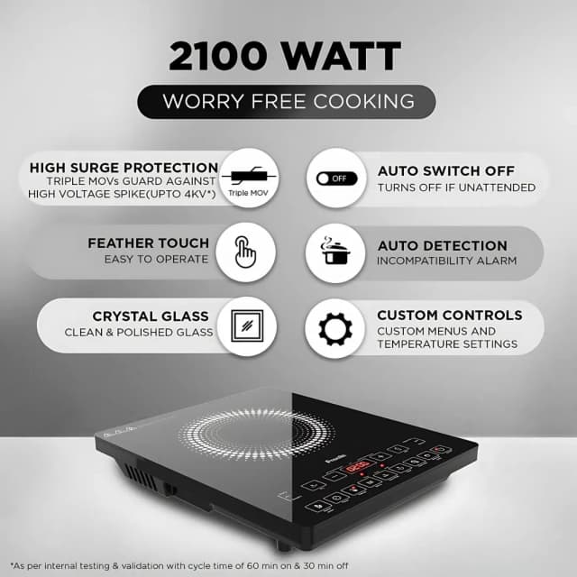 Preethi Indicook Induction Stove Black ( IC125 )