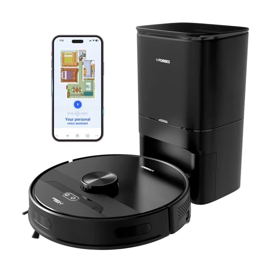 Eureka Forbes SmartClean 5000Pa Hyper Suction Robotic Vacuum Cleaner With Auto Bin Black